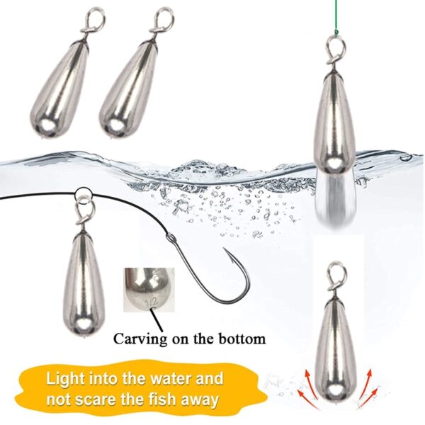 2pcs Fishing Weight Tungsten Carolina Rig - Image 4