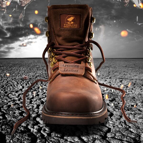 Men's Leather Hunting Boots - Image 2