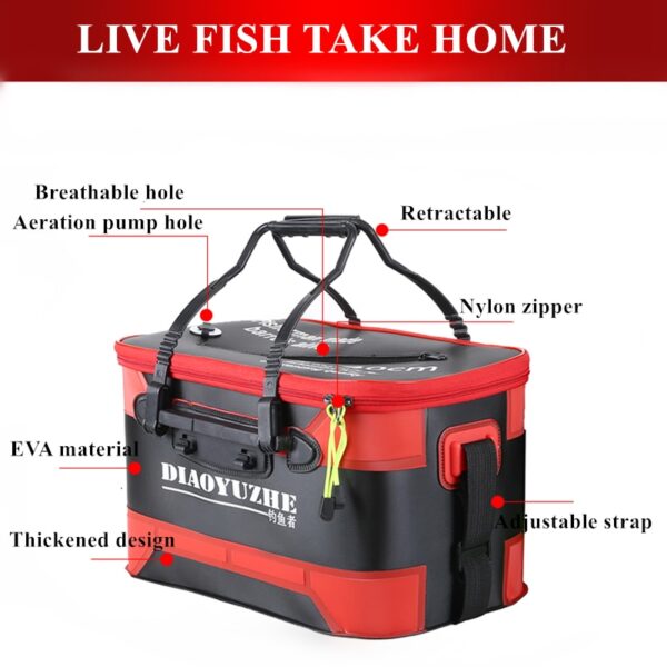 Folding EVA Live Fish Box (pump sold separately) - Image 2