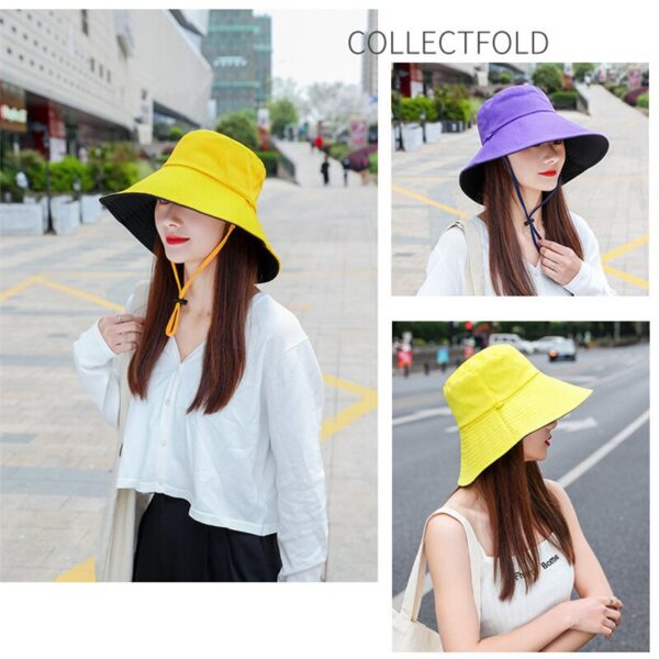 Ladies Wide Brim Bucket Hat - Image 6