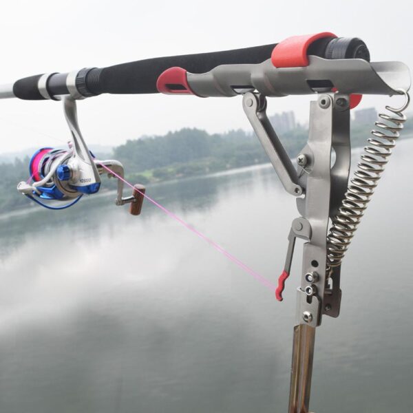 Foldable Automatic Double Spring Angle Fishing Pole Bracket