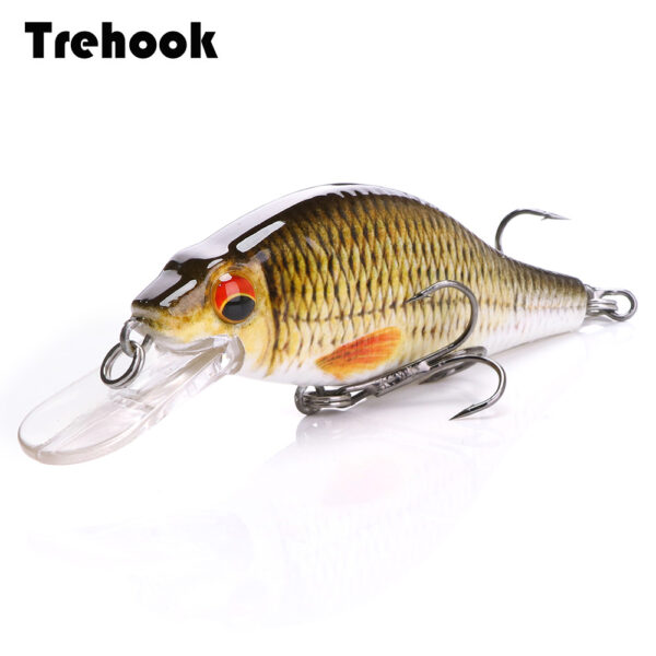 TREHOOK: Black Minnow Swimbait Mini Crankbaits