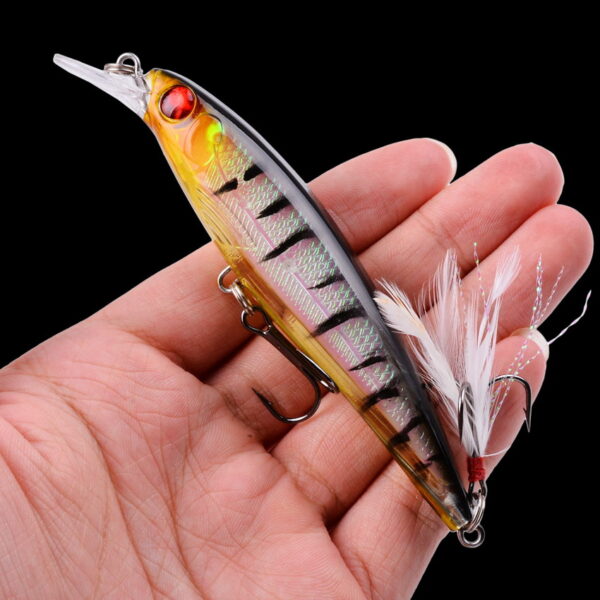 1PCS Laser Minnow Lure crankbait swimbait