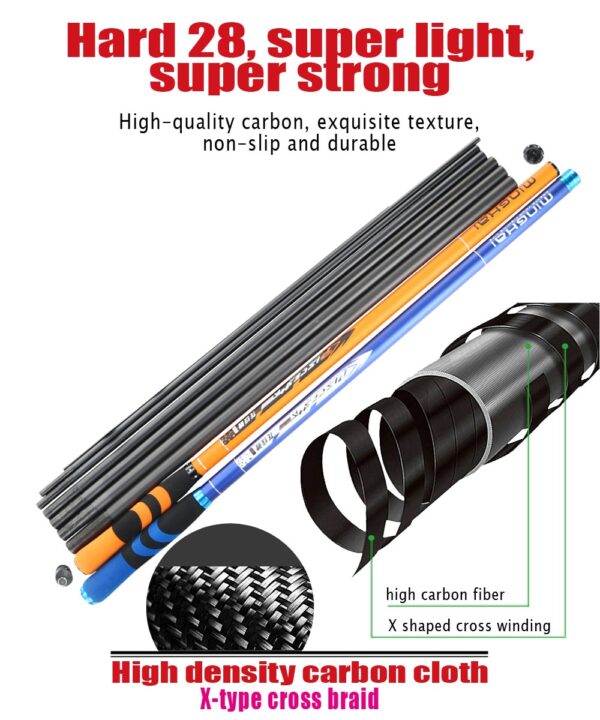 JOSBY Carbon Fiber Telescopic Fishing Rod - Image 3