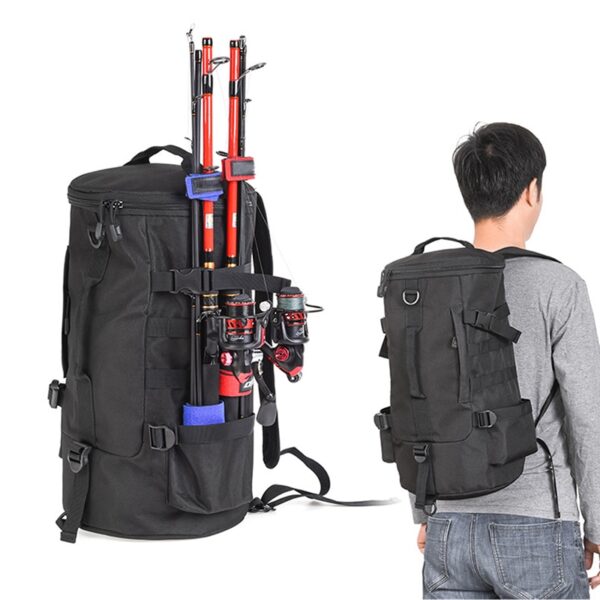 23L Fishing Bag Folding Cylindrical Large Capacity