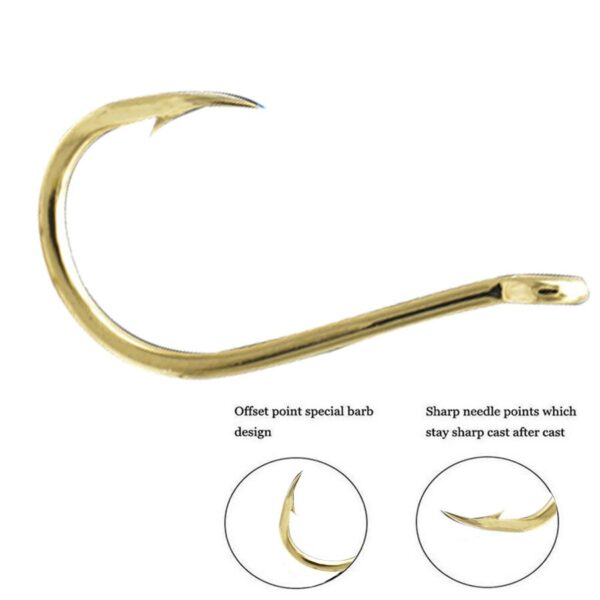 100pcs/Box Fishhook Catfish/Circle/Treble/Fish/Fishing Hook 10 Mixed Sizes 3#-12# - Image 6