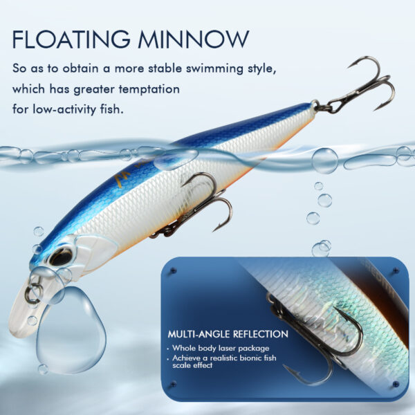 MRERDITH JERK MINNOW 100F 14g Hot Model Fishing Lure Hard Bait 24Color wobbler Minnow Quality Professional Depth0.8-1.5m - Image 5