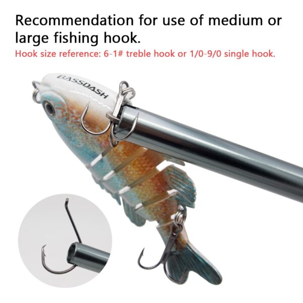 Portable Fishing Hook Remover 17.3cm/6.8in Aluminum Hook Disgorger 5 Colors Available - Image 6