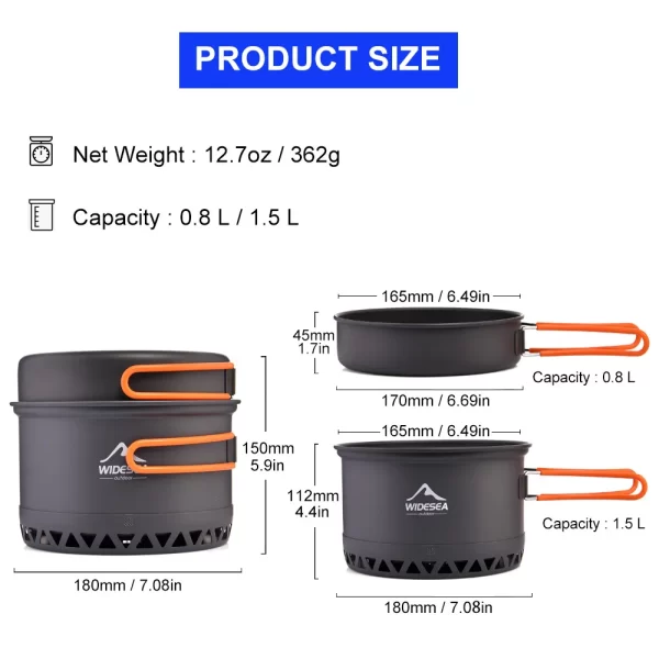 Outdoor Camping Cookware Set - Image 4