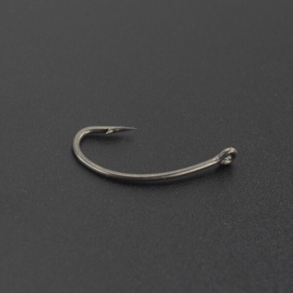 15pcs PTFE Coated High Carbon Stainless Steel Barbed Fish Hook With Eye - Image 5