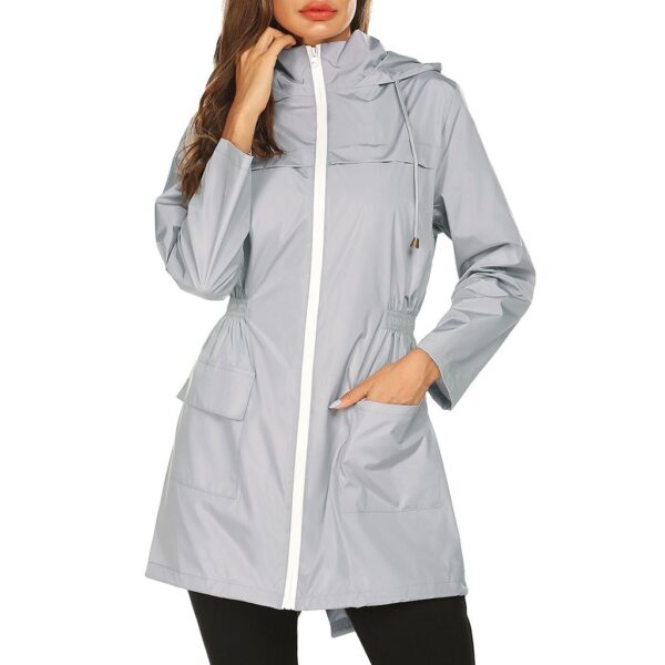 Women’s Solid Rain Jacket - Image 2