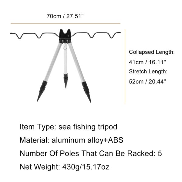 Aluminum Alloy Telescopic Fishing Rod Holder - Image 5