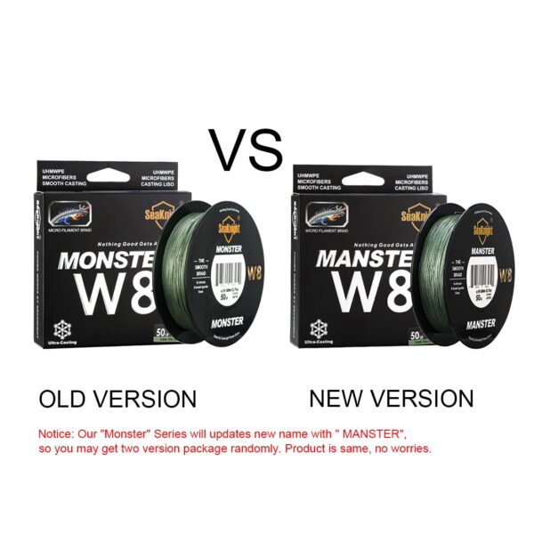 SeaKnight Brand MONSTER W8 Fishing Line 150M 300M 500M 8 Strands Braided Fishing Line Multifilament PE Line 15 -100LB - Image 2