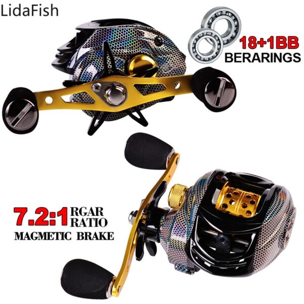 10KG Max Drag Carbon Fiber Baitcasting Reel - Image 2