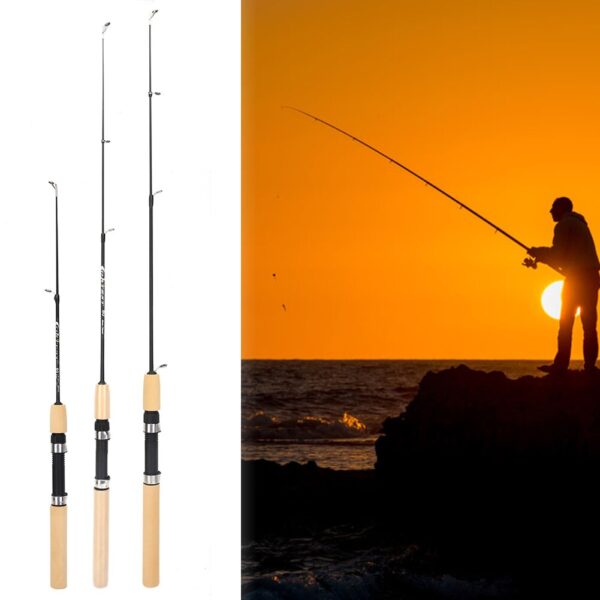 60 80 100CM Mini Telescopic Ice Fishing Rod - Image 2