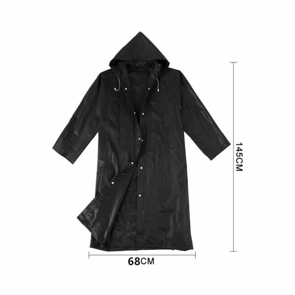 Unisex Long Raincoat High Quality 1 PC 145*68CM EVA - Image 6