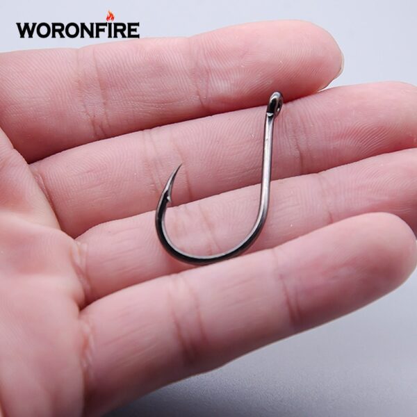 100C High Carbon Steel Fishhooks 50pcs/lot - Image 5