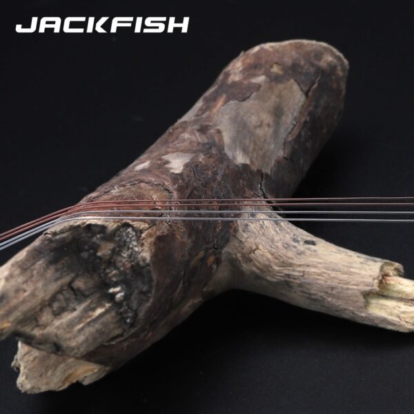 JACKFISH 100M Fluorocarbon Fishing Line  red/clear two colors 4-32LB Carbon Fiber Leader Line - Image 5