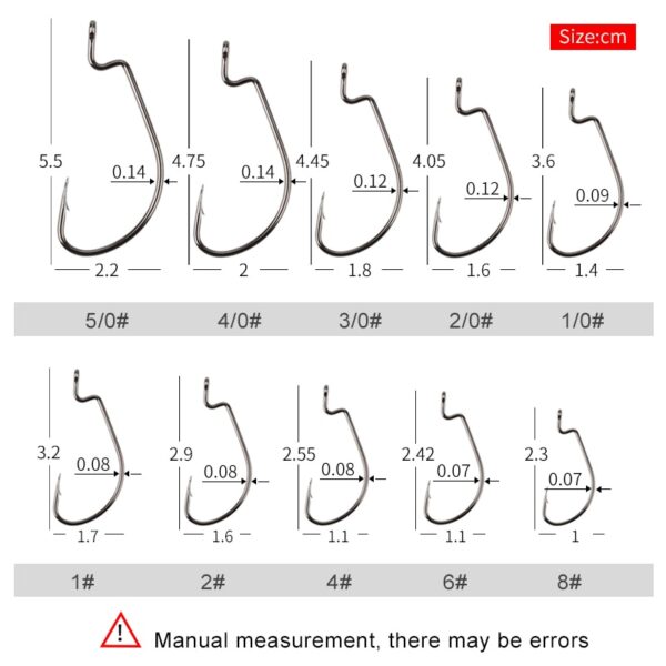 MEREDITH 50pcs/lot Fish Hooks High Carbon Steel - Image 2