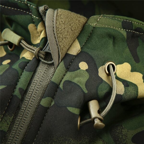 Camouflage Fleece Tactical Jacket - Image 5