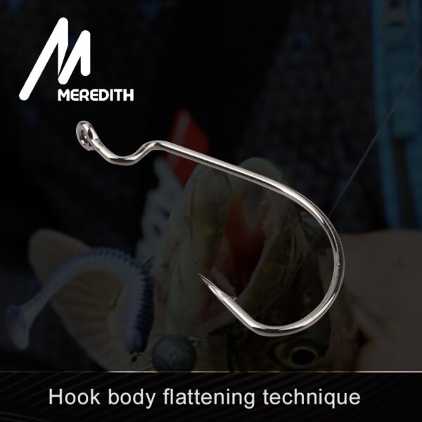 MEREDITH 50pcs/lot Fish Hooks High Carbon Steel - Image 3