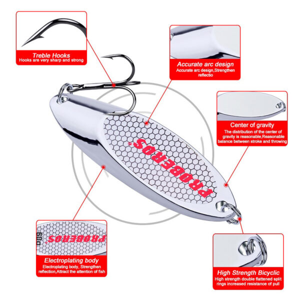 1PCS 3g-28g Metal Spoon Fishing Lure - Image 3