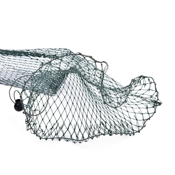 1pc nylon foldable fishing net fish pot trap fishing net creel simple fish guard flat bottom beam mouth length 1 meter - Image 5