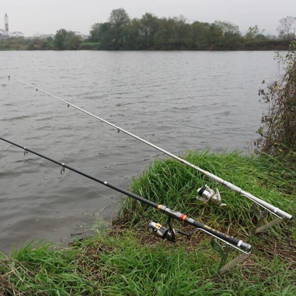 Foldable Automatic Double Spring Angle Fishing Pole Bracket - Image 4