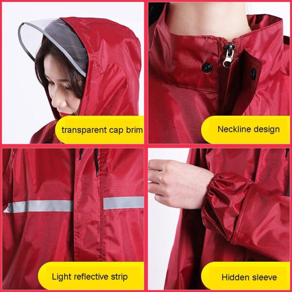 Unisex Rain Suit with Reflective Strip - Image 3