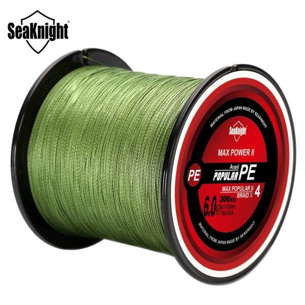 SeaKnight Brand TriPoseidon 4 Strands 300M PE Braided Fishing Line 8-80LB Multifilament Fishing Line