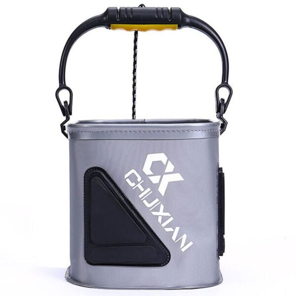 Fishing Bucket,Foldable Fish Bucket, Multi-Functional EVA Fishing Bag for Outdoor, Live Fish Lures Bucket - Image 6