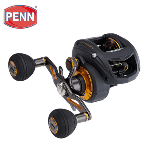 PENN Brand Fathom Baitcasting Fishing Reel FTH200LP FTH200LPHS FTH300LPHS 6+1BB Dual Action Casting Brake Low Profile Reel