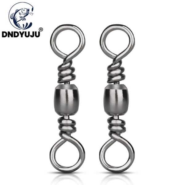 DNDYUJU 100/50pcs Stainless Steel Fishing Barrel Bearing Swivel