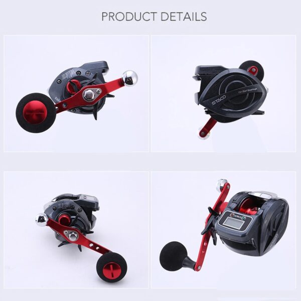 6.3:1 13+1BB Fishing Reel Left / Right Hand Low Profile Line Counter Fishing Tackle Gear with Digital Display Carretilha Pesca - Image 6