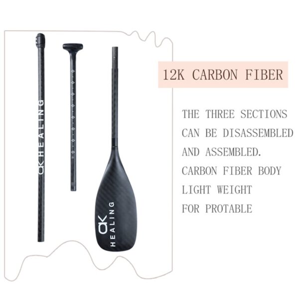 12K Full Carbon Fiber Kayak Paddle - Image 2