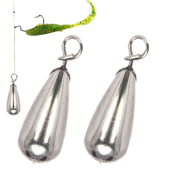 2pcs Fishing Weight Tungsten Carolina Rig