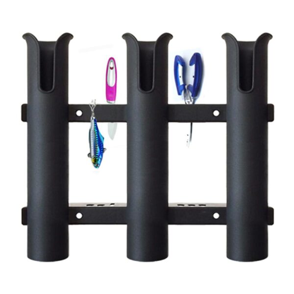 Multifunctional Vertical 3-Link Fishing Rod Holder