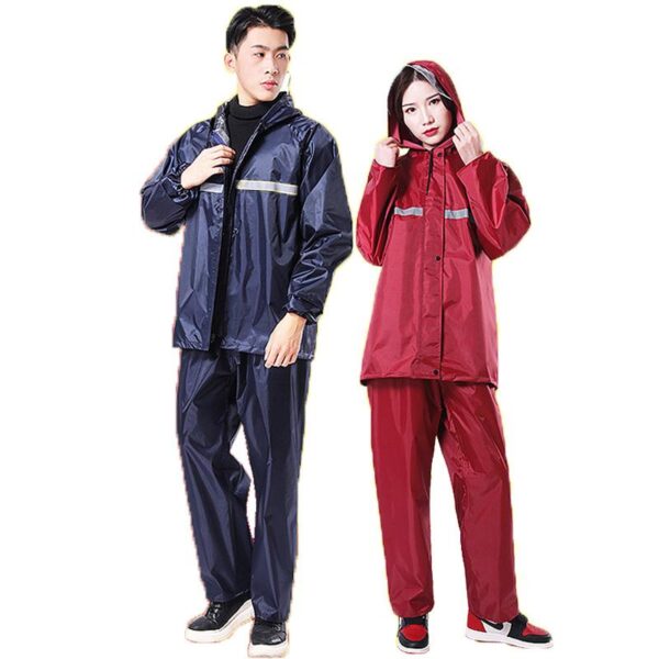 Unisex Rain Suit with Reflective Strip