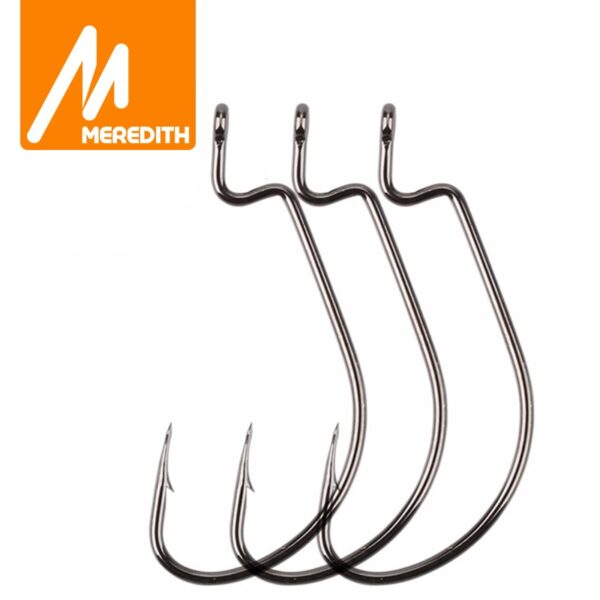 MEREDITH 50pcs/lot Fish Hooks High Carbon Steel