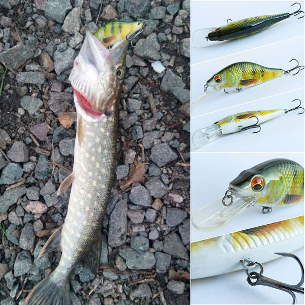 TREHOOK: Black Minnow Swimbait Mini Crankbaits - Image 5