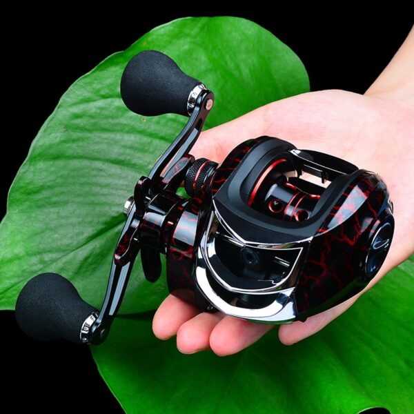 Baitcasting Reel All Metal Spool 18+1BB 10kg/22LB Max Drag Force Speed Ratio 7.1:1 Magnetic Metal Casting Fishing Reel