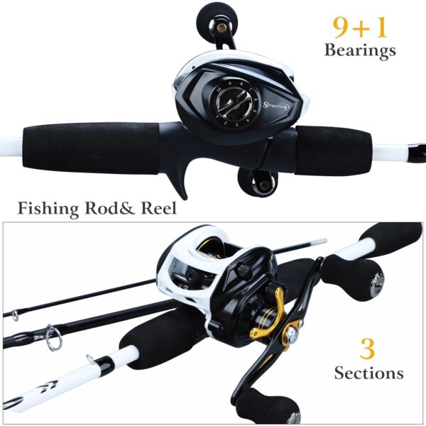 Sougayilang Fishing Rod Reel Combo Portable - Image 2