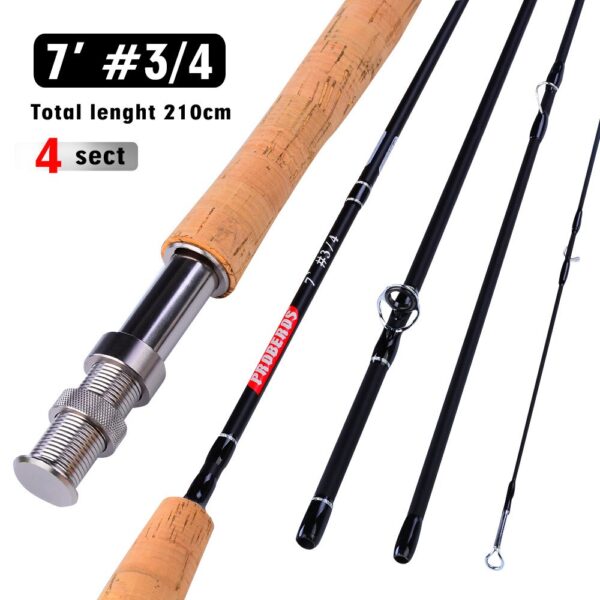 Fly Fishing Rod 7FT 2.1M 4 Section Line - Image 2