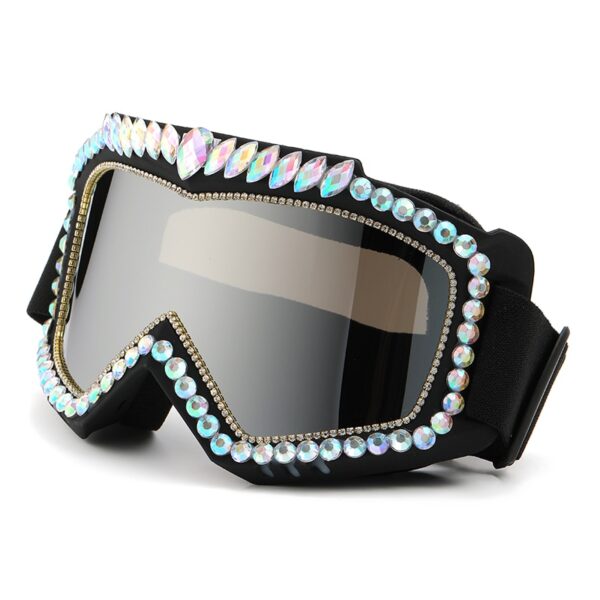 Luxury Rhinestone Snow Goggles - Image 8