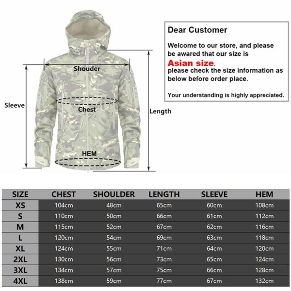 Camouflage Fleece Tactical Jacket - Image 6