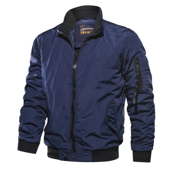 Men's Slim Bomber Jacket - Image 3