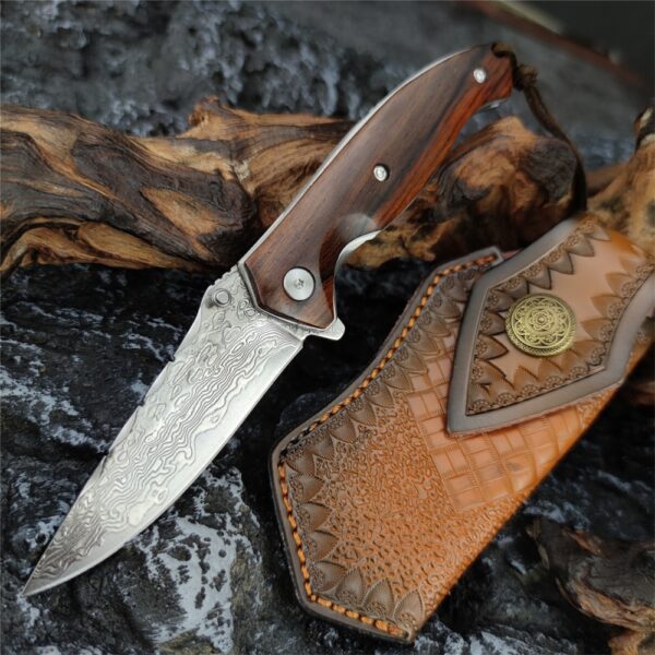 Steel 67 Layers Hunting Knife - Image 4