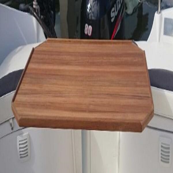 Boat Teak Table Top Rectangular without Caulk-lines - Image 5