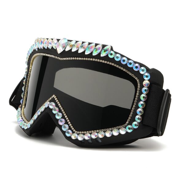 Luxury Rhinestone Snow Goggles - Image 7