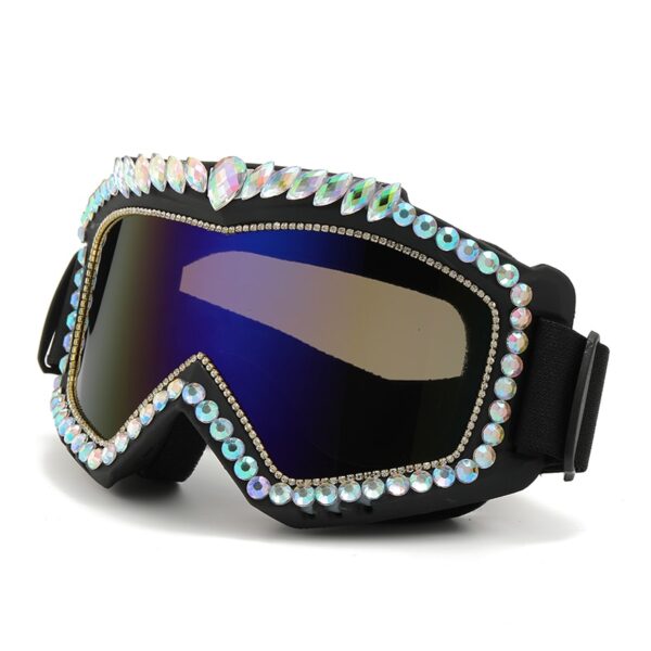 Luxury Rhinestone Snow Goggles - Image 4